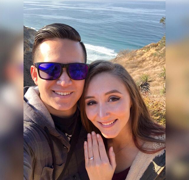 Showing off the ring together!