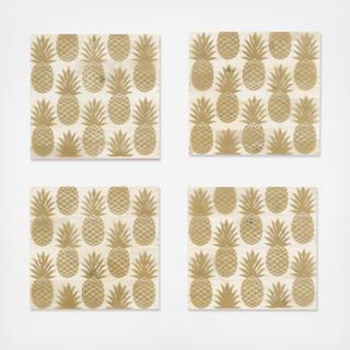 Pineapple Coaster, Set of 4