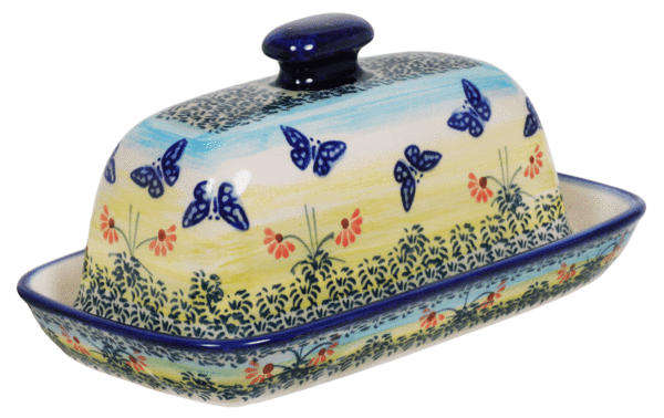 American Butter Dish (Butterflies in Flight)