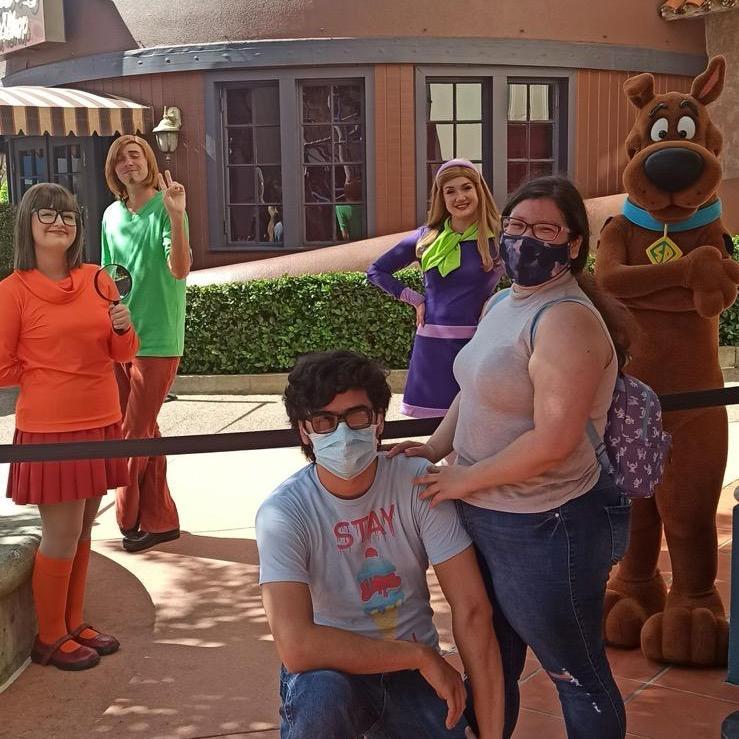 Pandemic did not stop them from going on at least one trip out of Miami. Universal Studios Orlando, Florida. October 2021.
