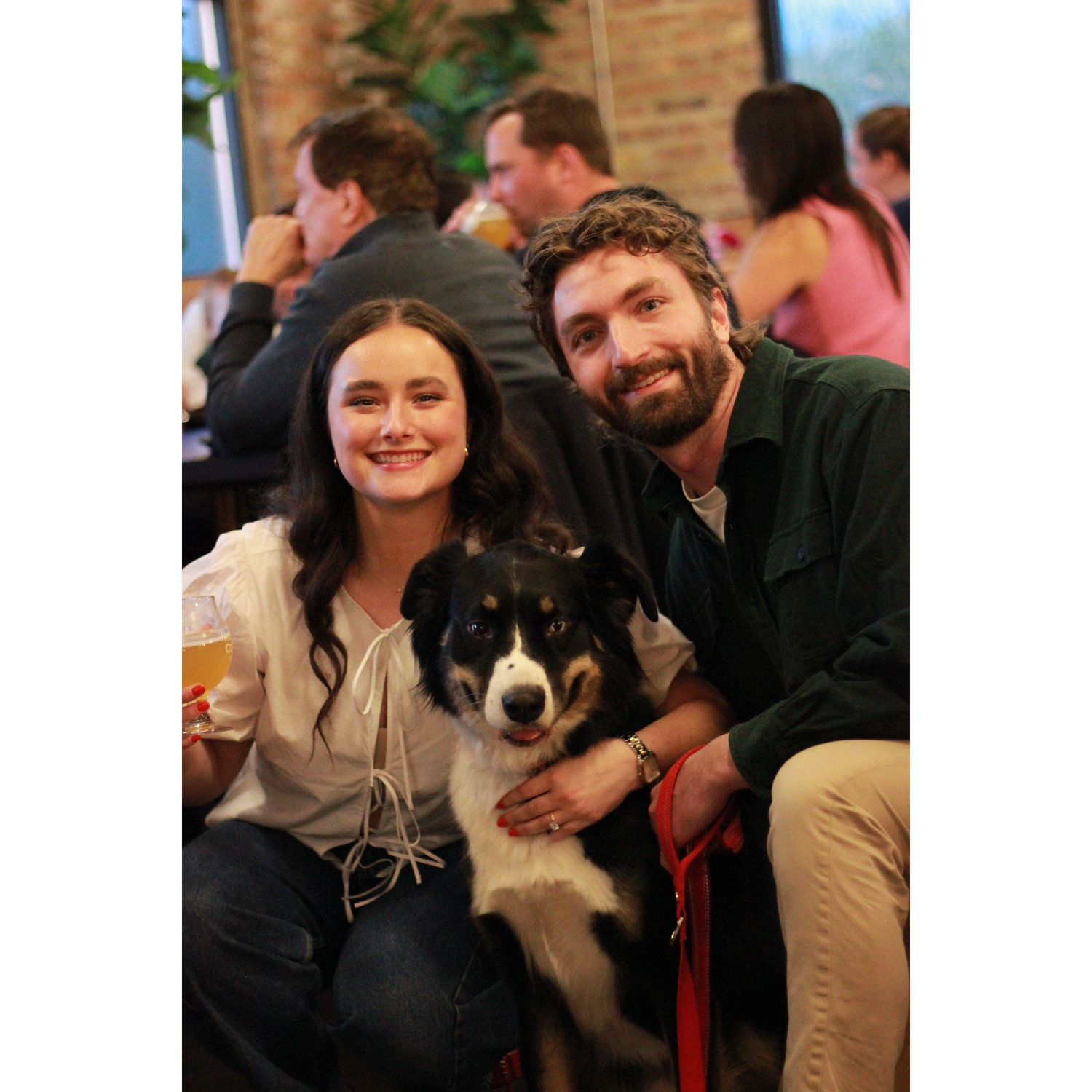 4/26/25: engagement party wouldn't be complete without Gordy