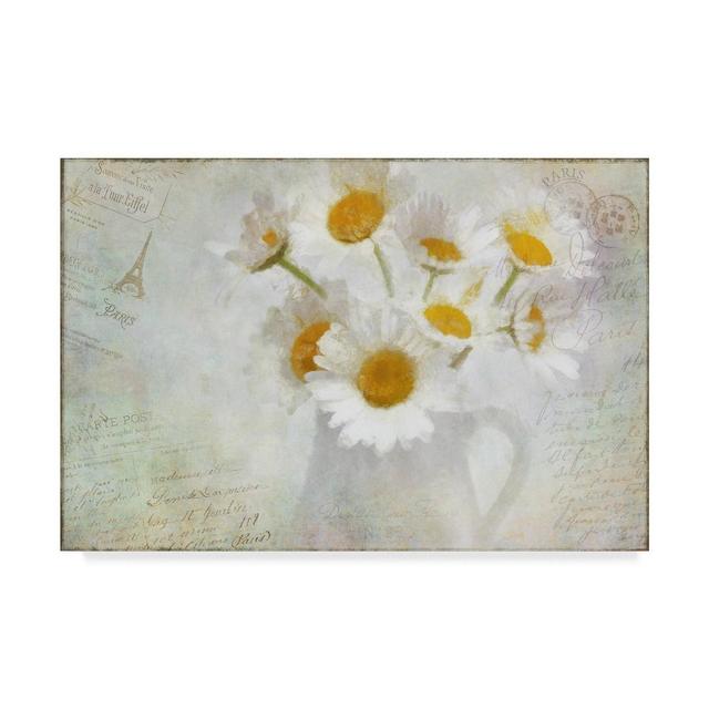 22" x 32" Daisies Paris Vintage by Cora Niele - Trademark Fine Art