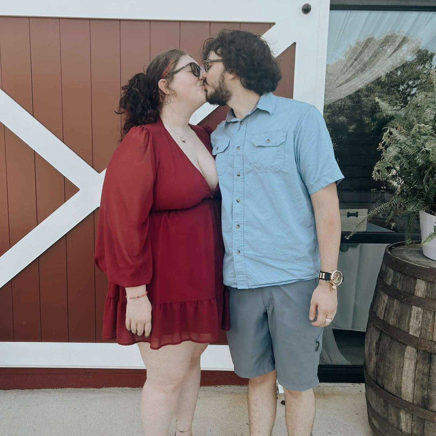 Our first time going to a wedding together