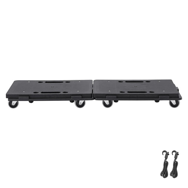 VEVOR Furniture Dolly, 500 lbs Capacity Each Count, Furniture Mover with Wheels, Portable Moving Rollers 4 Wheels Heavy Duty, 2 Pack, Black