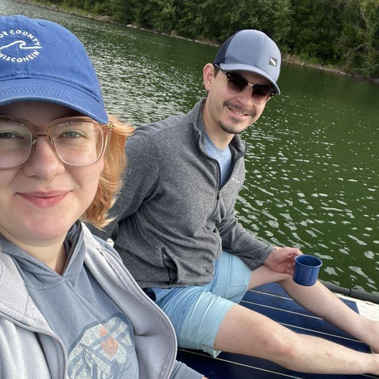 Paddle boarding at Devil's Lake.