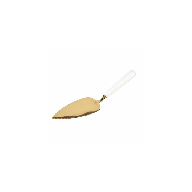 Portmeirion Sophie Conran Gold Cake Server, 10 inch
