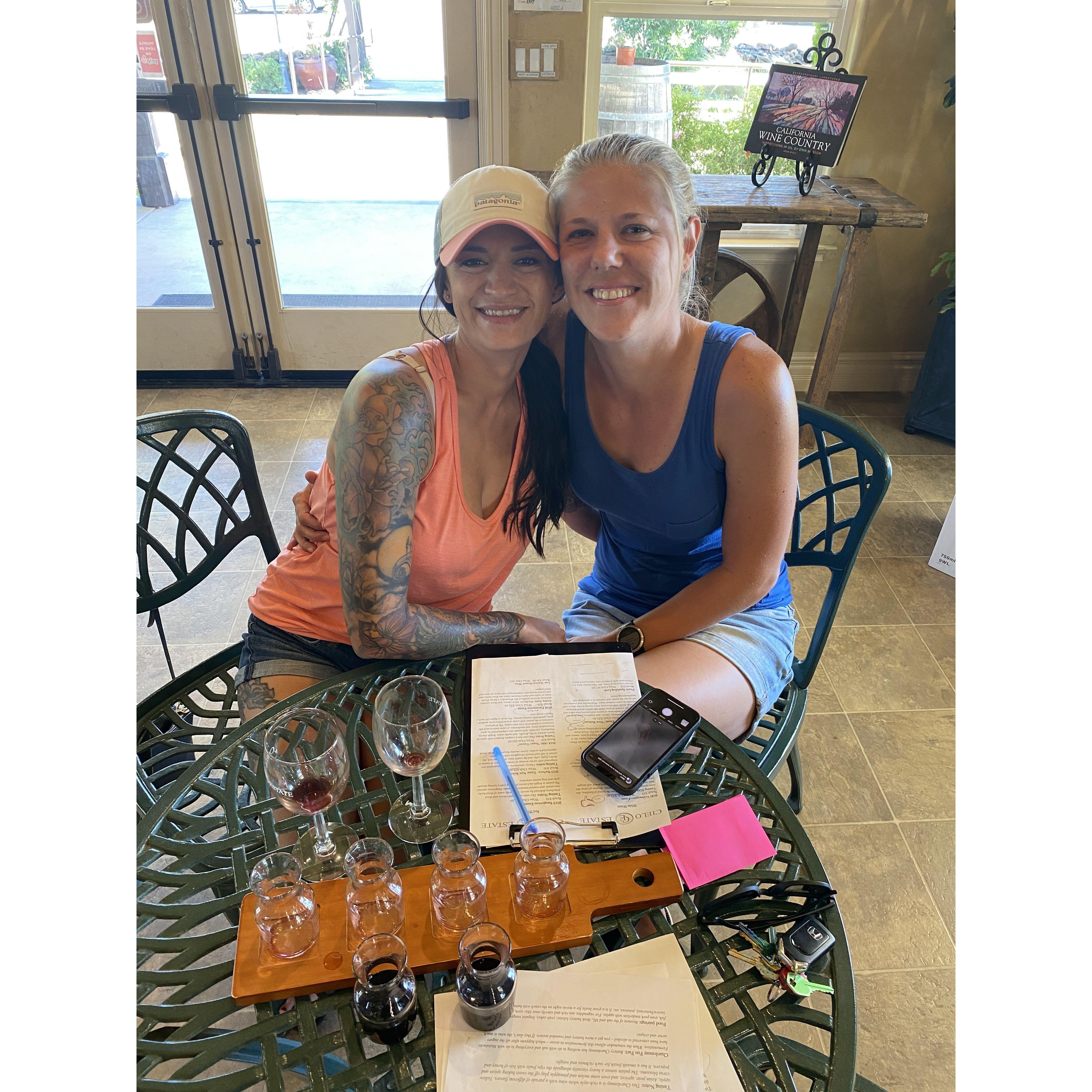 Super casual wine tasting at one of our favorite wineries, Cielo!