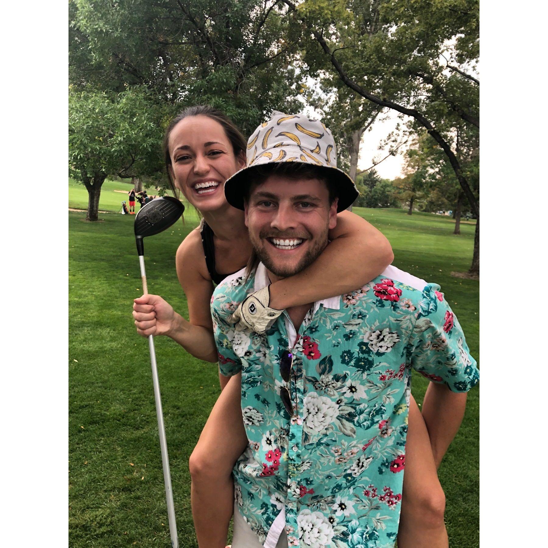 Fun couples golf tournament