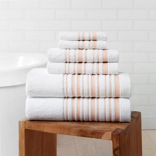 Bold Stripe Cotton 6-Piece Towel Set