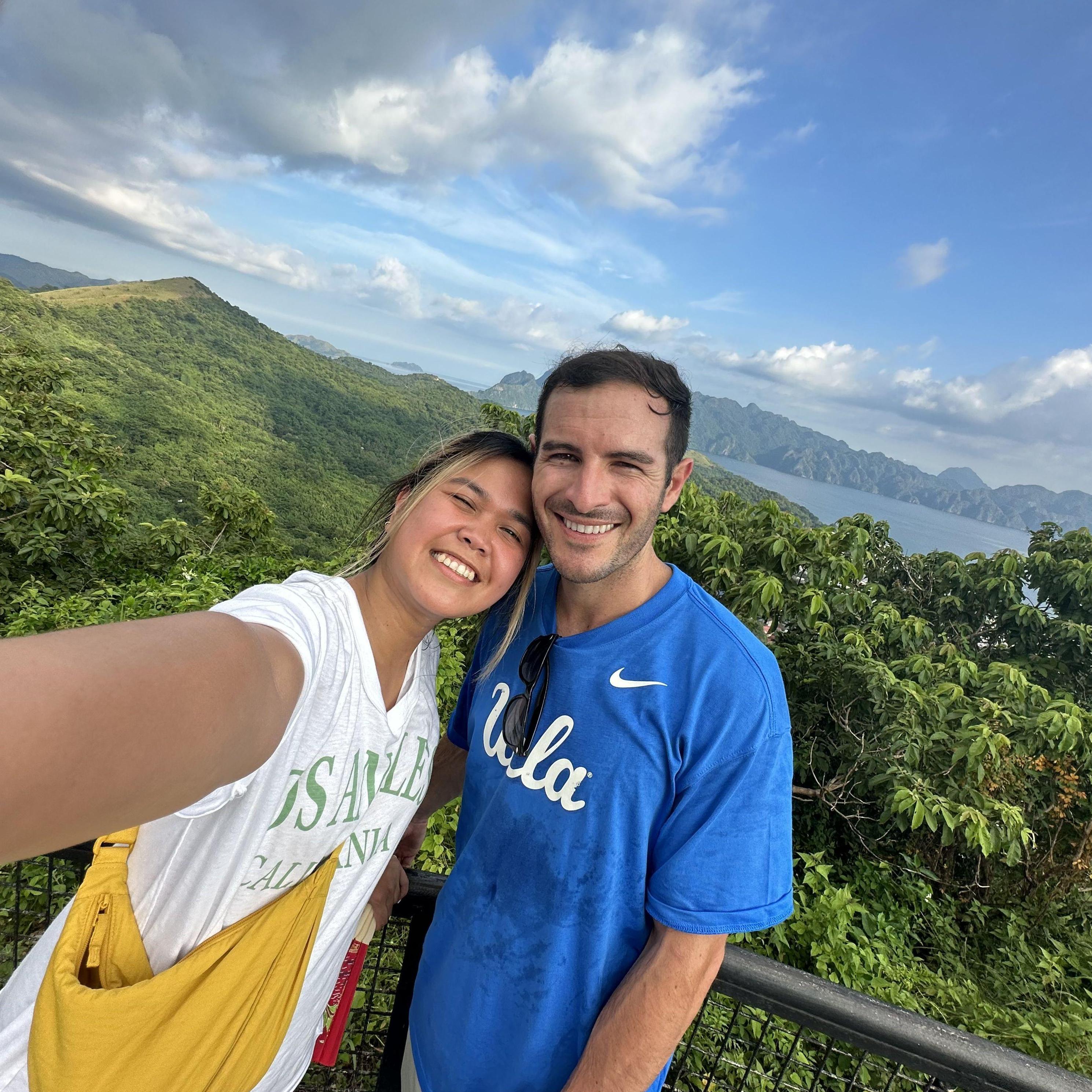 Climbed 720 steps of Mount Tapyas in Coron, Philippines. WE WERE DRENCHED WITH SWEAT :)