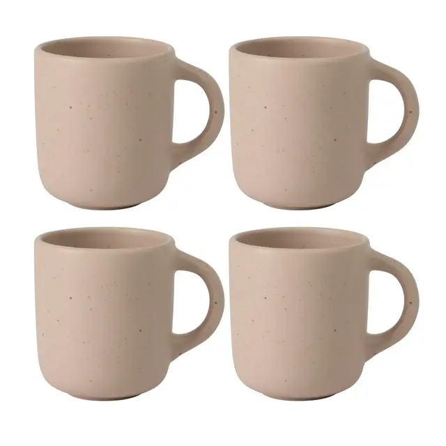 Bloomhouse Corcisa Clay 4 Piece Mug Set - Prosecco Blush Pink
