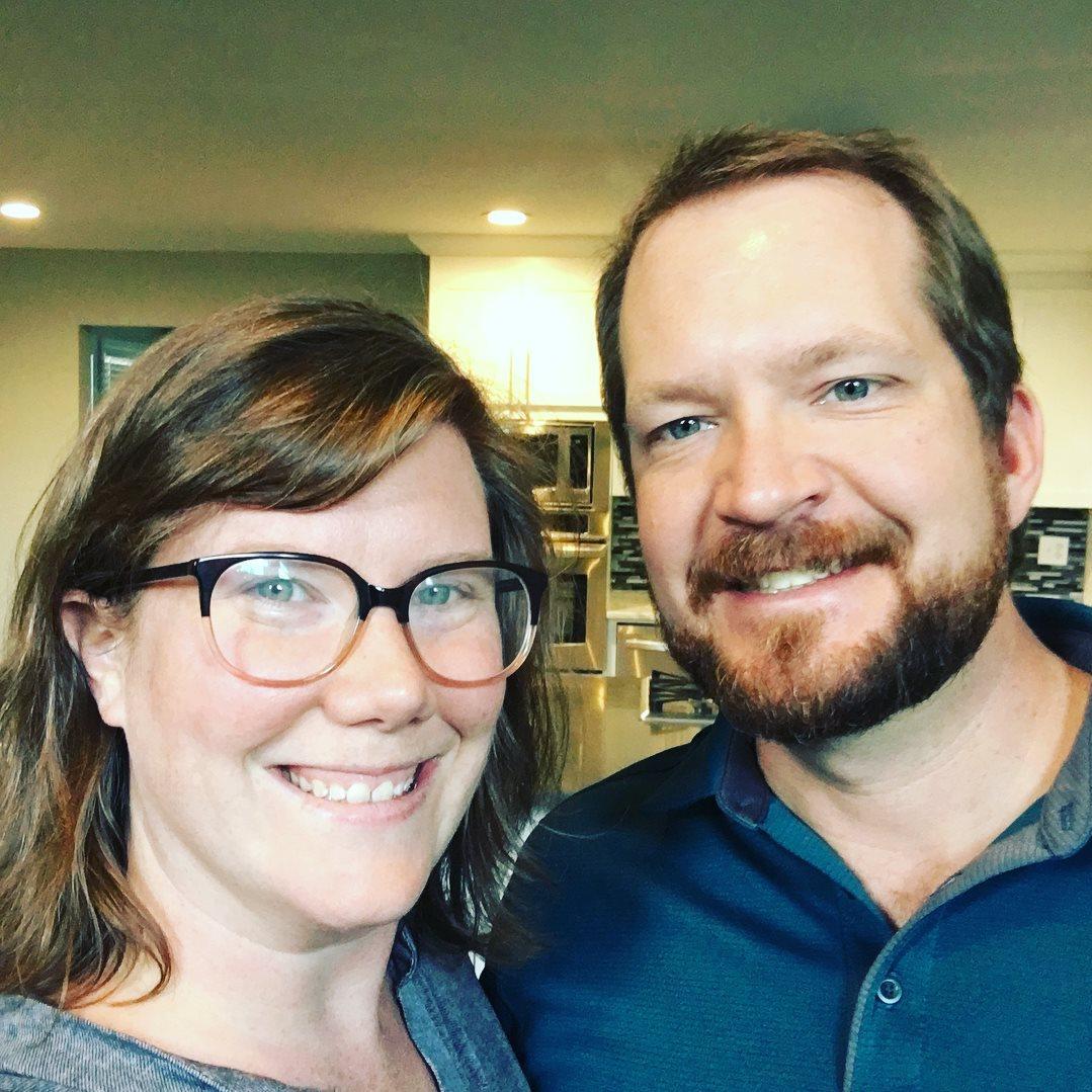 The photo was taken shortly after we purchased our first house!