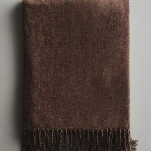 CHENILLE BLANKET - Stone