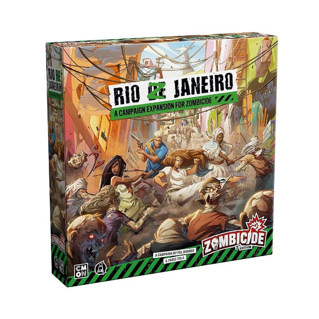 Zombicide: Rio Z Janeiro Board Game Expansion - Carnaval-Themed Zombies & New Campaign! Cooperative Tabletop Miniatures Strategy Game, Ages 14+, 1-6 Players, 1 Hour Playtime, Made by CMON