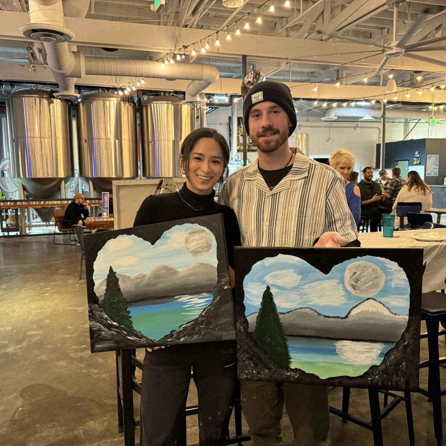 We love going & doing something for date nights like painting, trivia, & mini golf to name a few!
