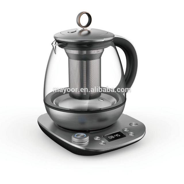 Temp. control water tea Glass electric kettle
