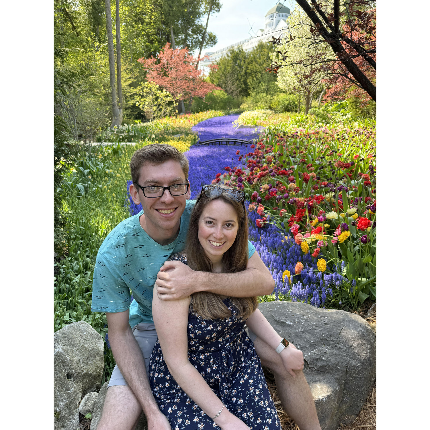 We found the secret garden at the Grand Hotel! Macinac Island, Michigan