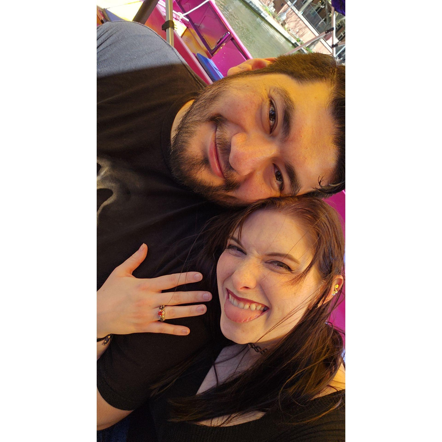 Gabe popped the question!