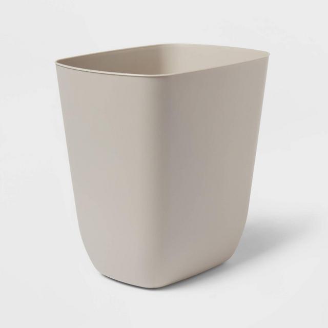 3gal Open Vanity Waste Basket Gray - Brightroom™