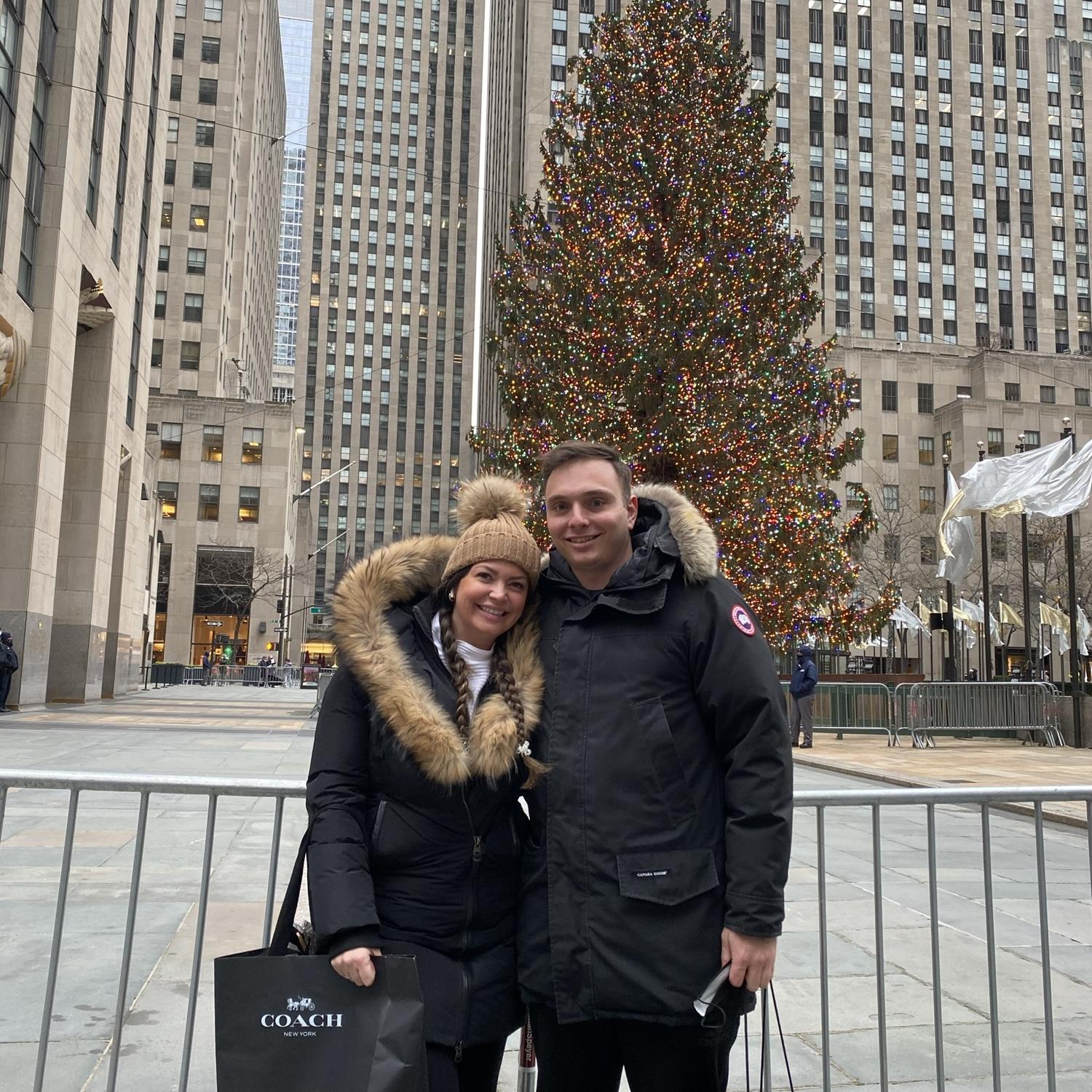 First Christmas Together In NYC (Rockefeller Center)