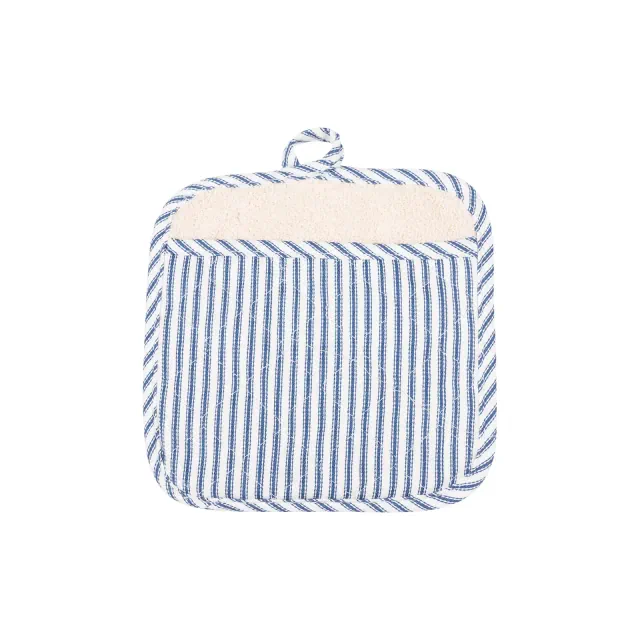 KAF Home Metro Stripe Pot Holder Mitt, Blue