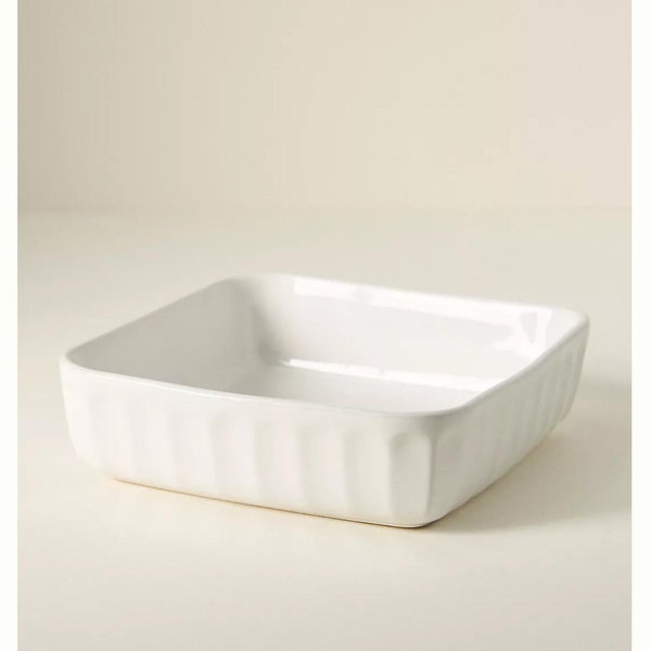 The Latte Stoneware Square Baking Dish: Amelie Edition