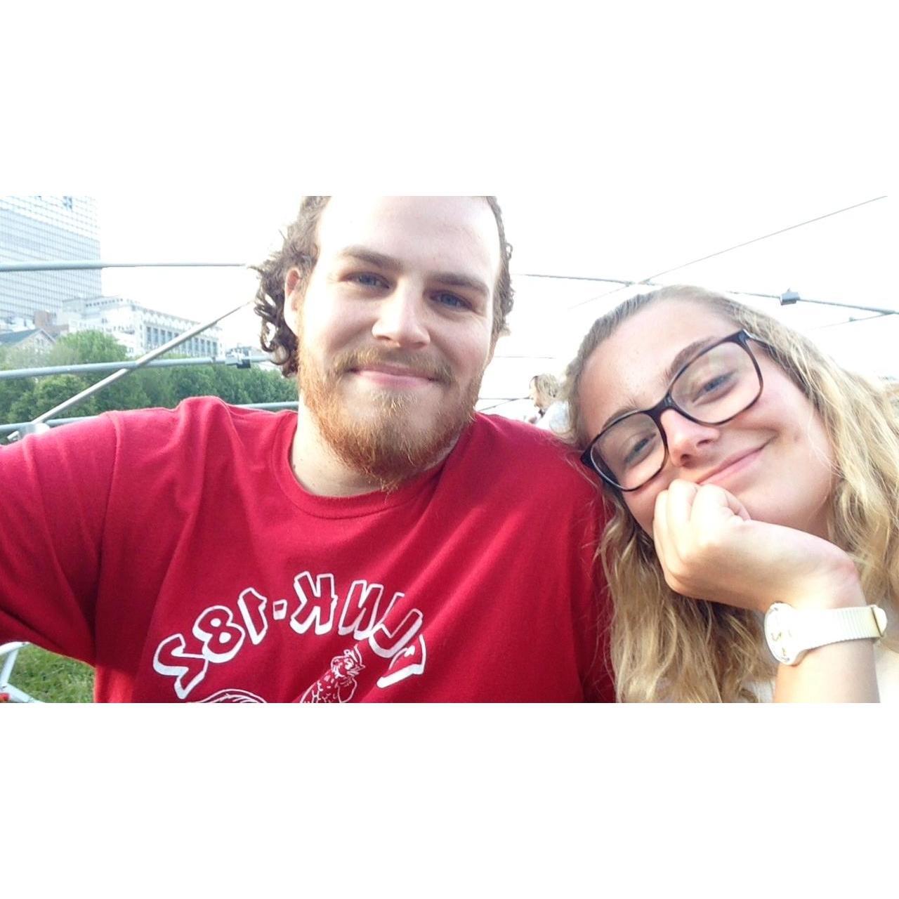 One of our first adventures together before Kaylee left for DC. We went to Chicago for the day and stumbled upon a blues festival in the park!