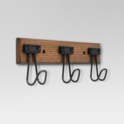 Label Hook Rack - Walnut & Soft iron - Threshold™