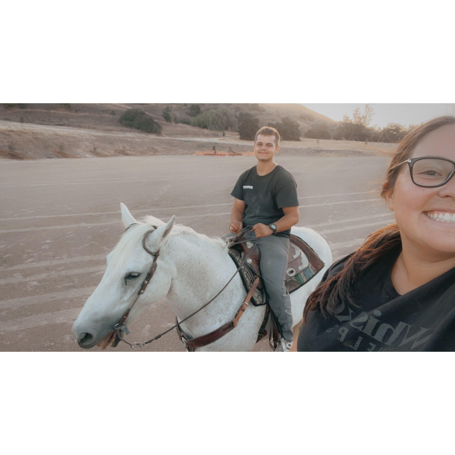 Our first trail ride together!