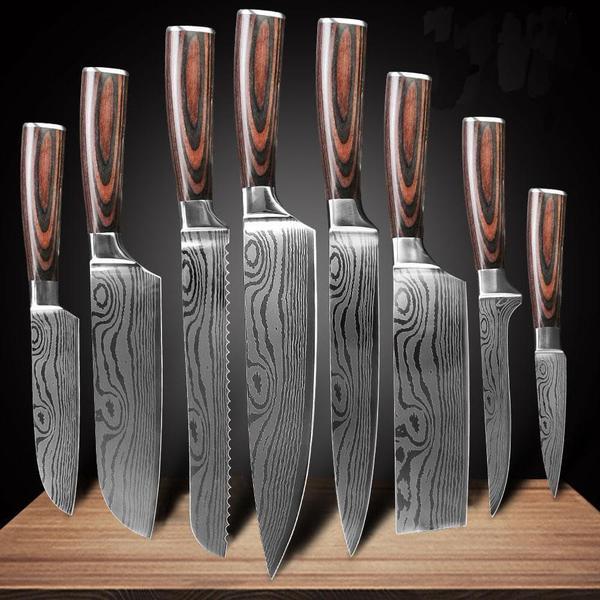 Wilson Kitchen Knives 9 Knife Set Damascus Steel - (80% OFF)
