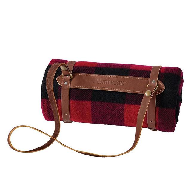 Pendleton Carry Along Motor Robe with Leather Carrier