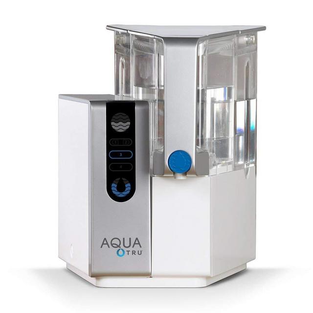 AQUA TRU Countertop Water Filtration Purification System with Exclusive 4 - Stage Ultra Reverse Osmosis Technology (No Plumbing or Installation Required) | BPA Free