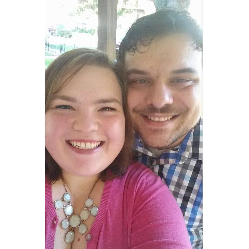 Going out for our first-anniversary dinner.