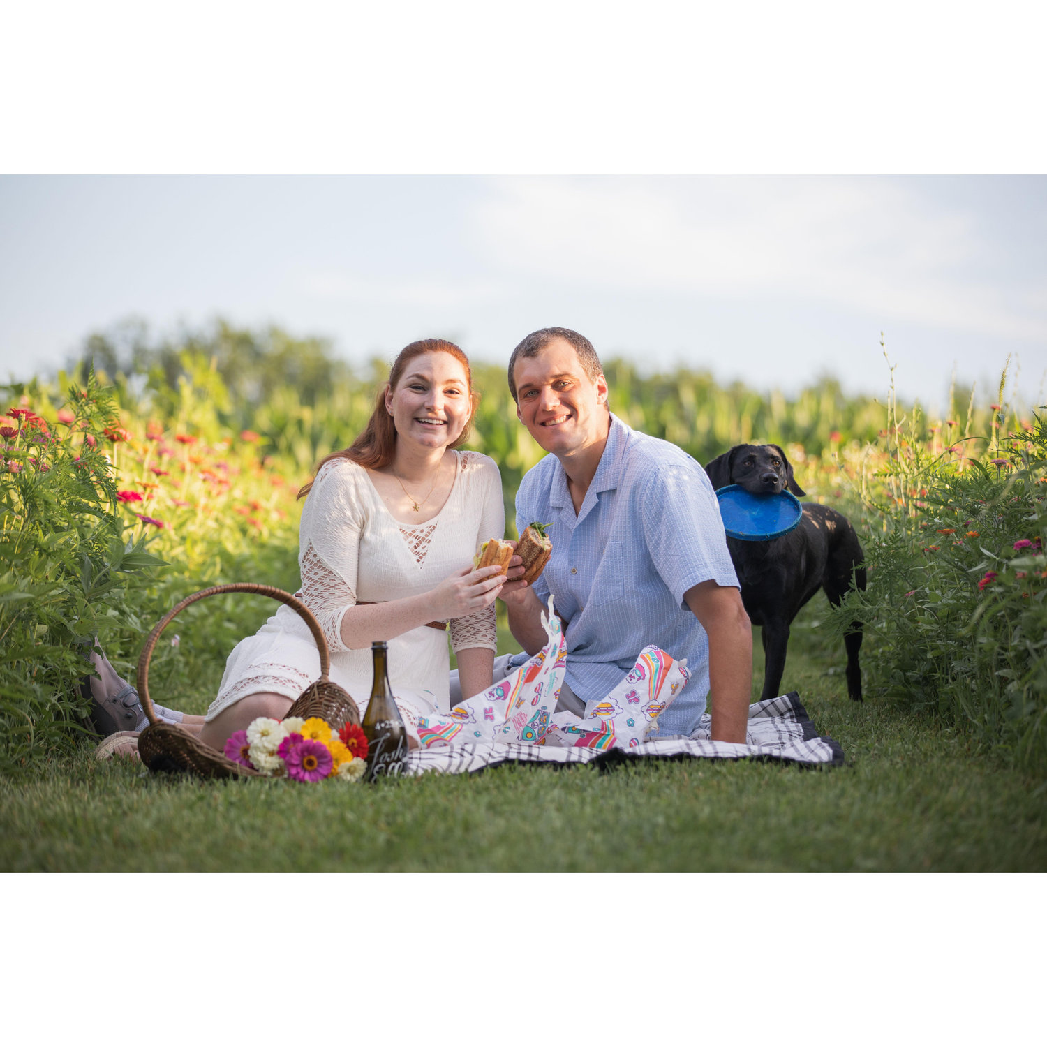 When your first date is eating Wawa hoagies in a park, you've simply got to incorporate Wawa into the engagement shoot!