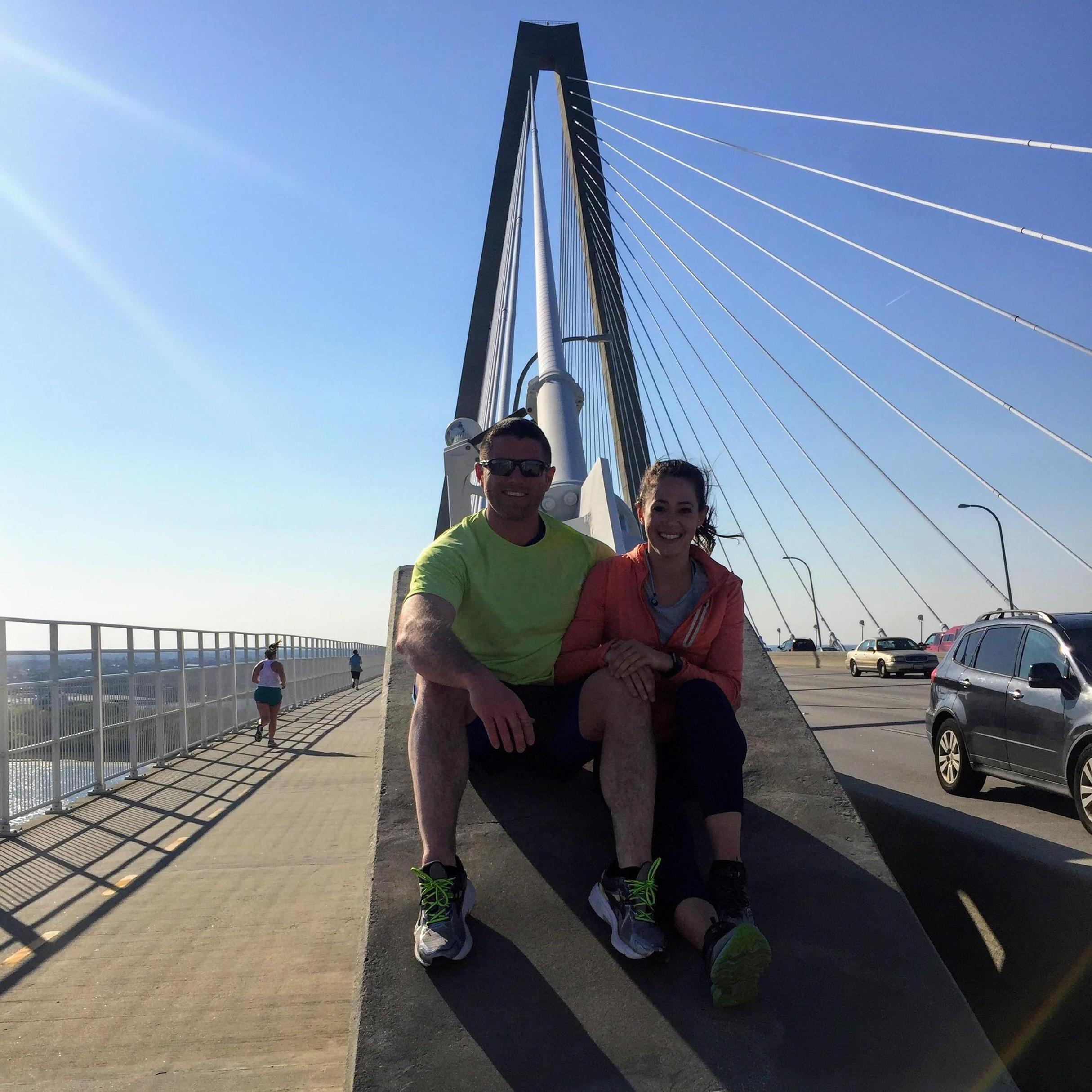 Running the Arthur Ravenel Jr. Bridge in Charleston, SC