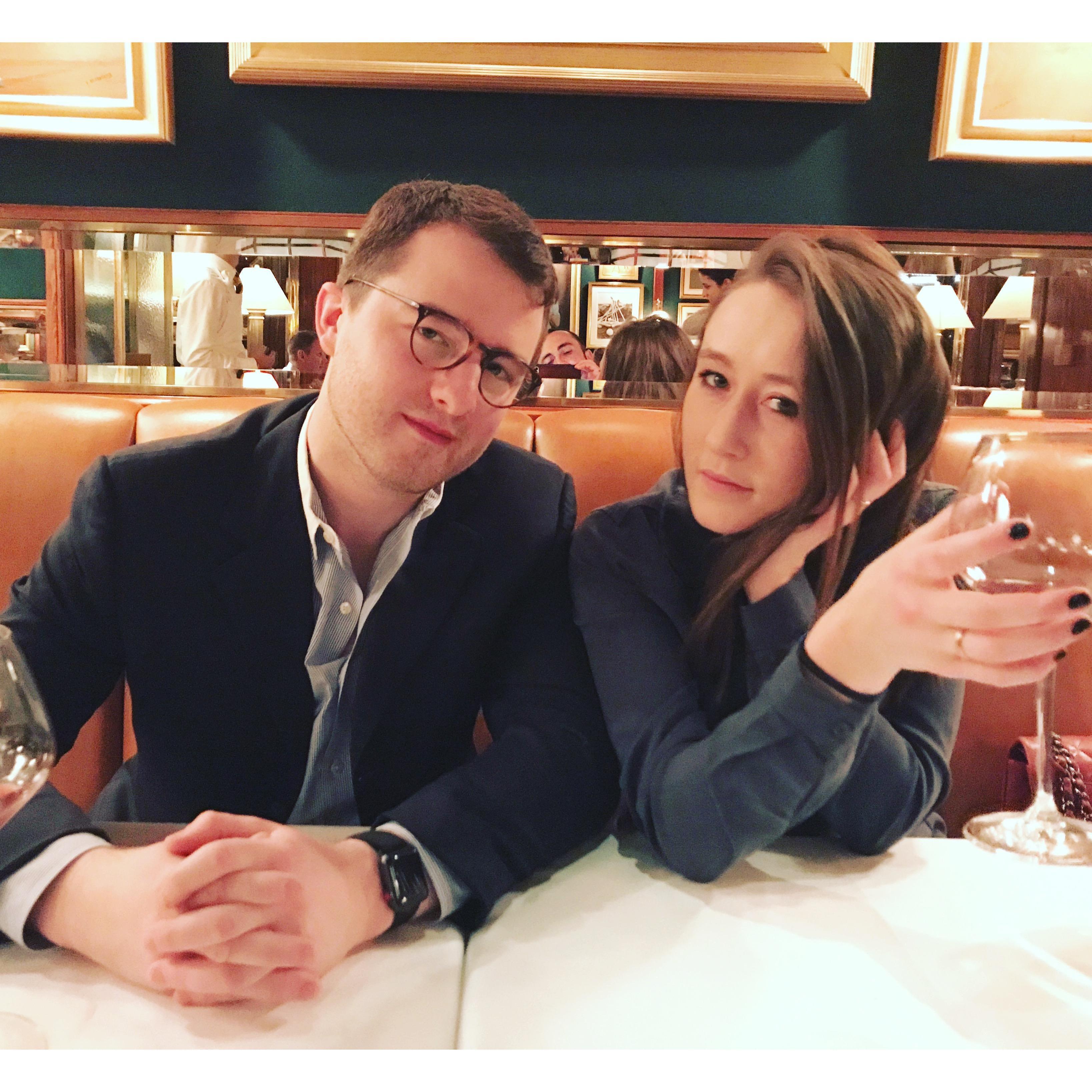 Celebrating Nate's Birthday at The Polo Bar in New York. February 5th, 2018