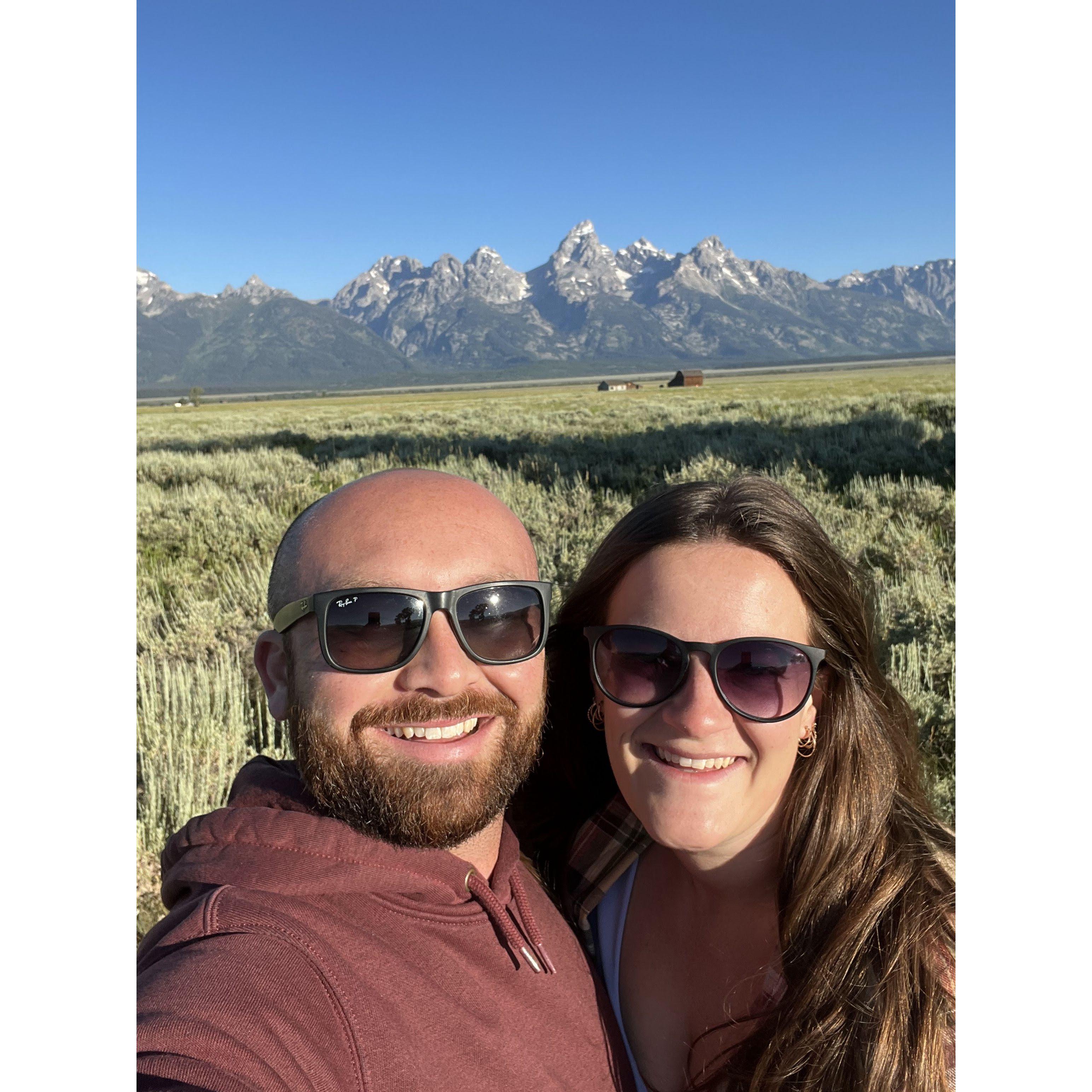 Finally got to be in my (Sam's) favorite place  (the Tetons) with my favorite person!