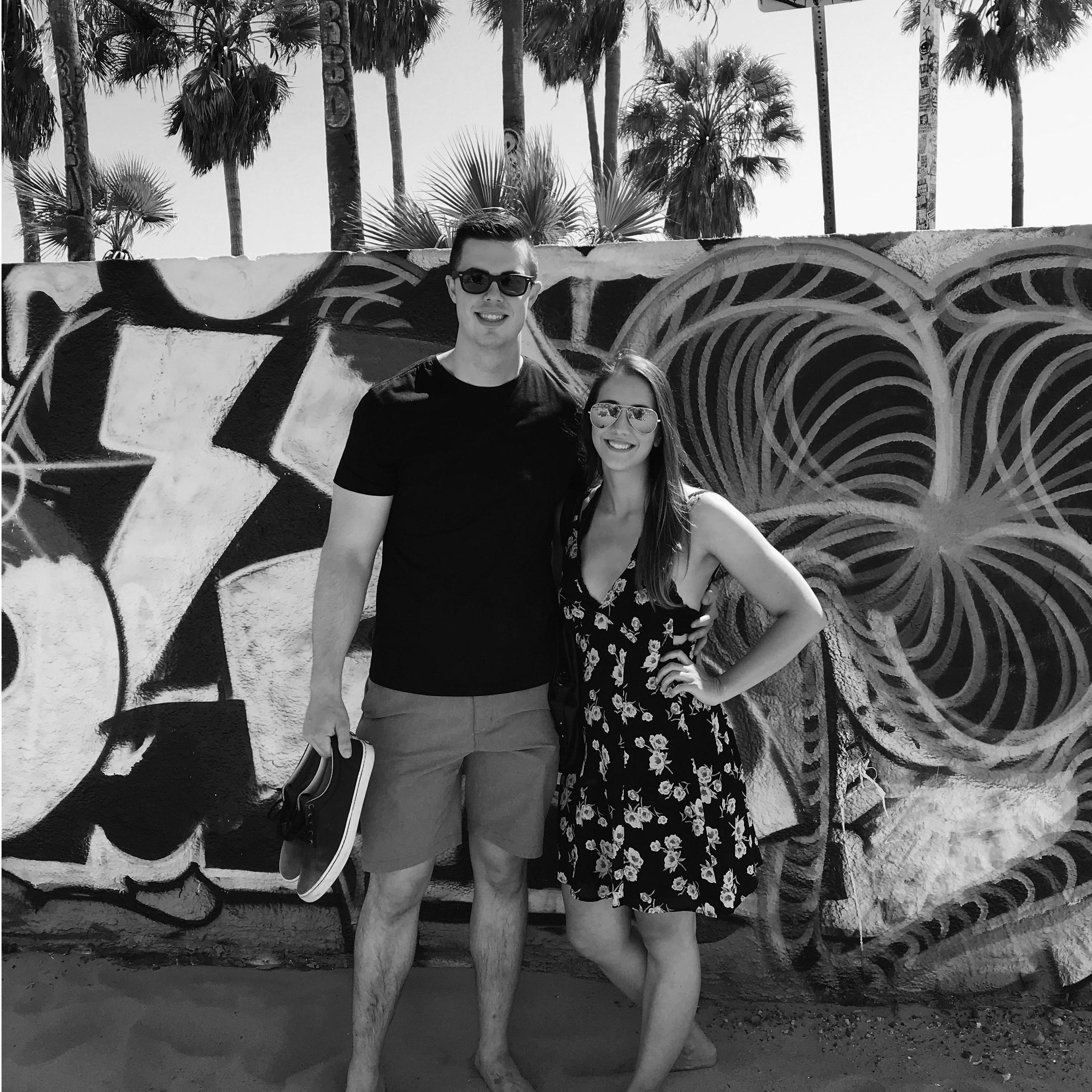 Matt visiting Victoria in California during her final clinical rotation.