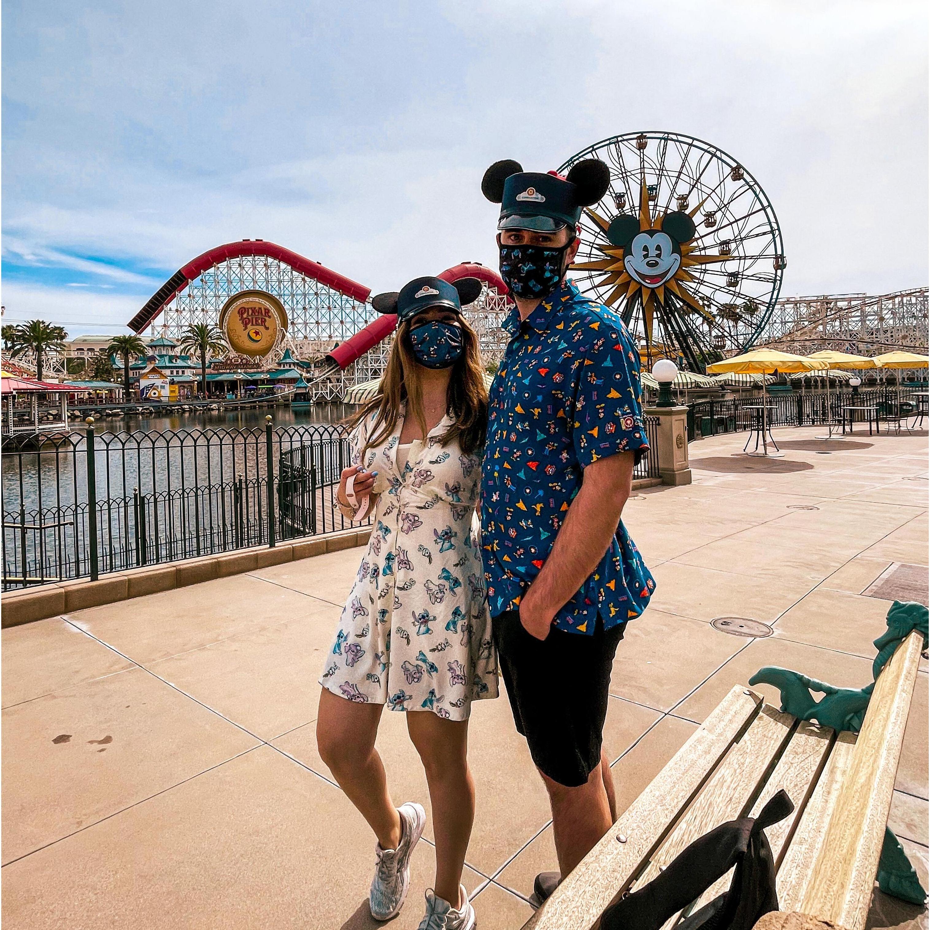 Eventually we made it back into our happy place. A very happy and long-awaited day. California Adventure Reopened. 2021