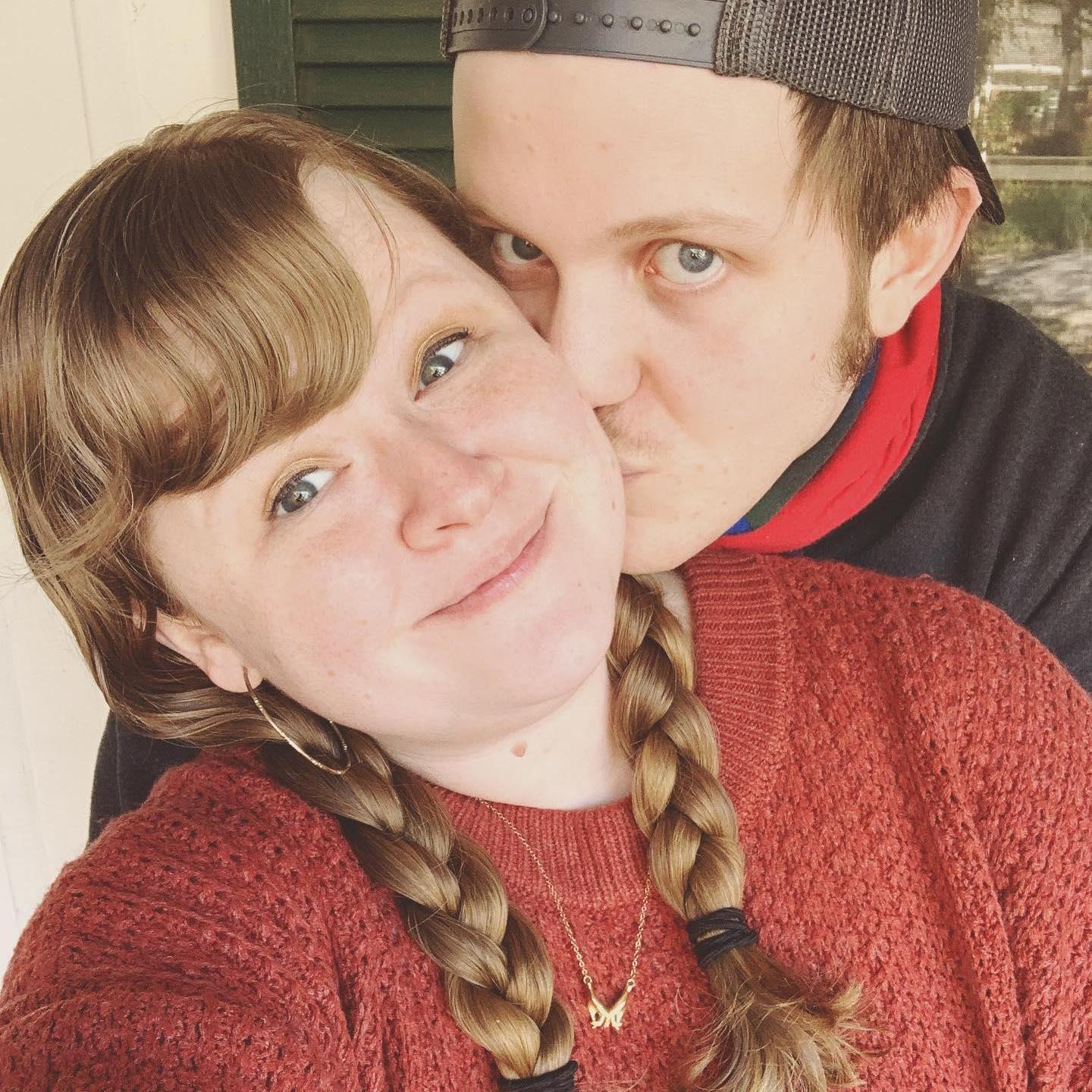 When Kayla lived with Jackson and Abby. This was taken on the porch of their home on Auburn Rd.