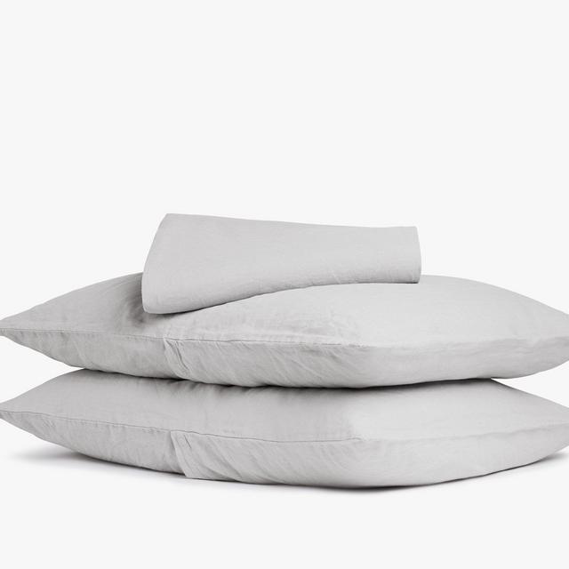 Parachute King Linen Sheet Set in Fog