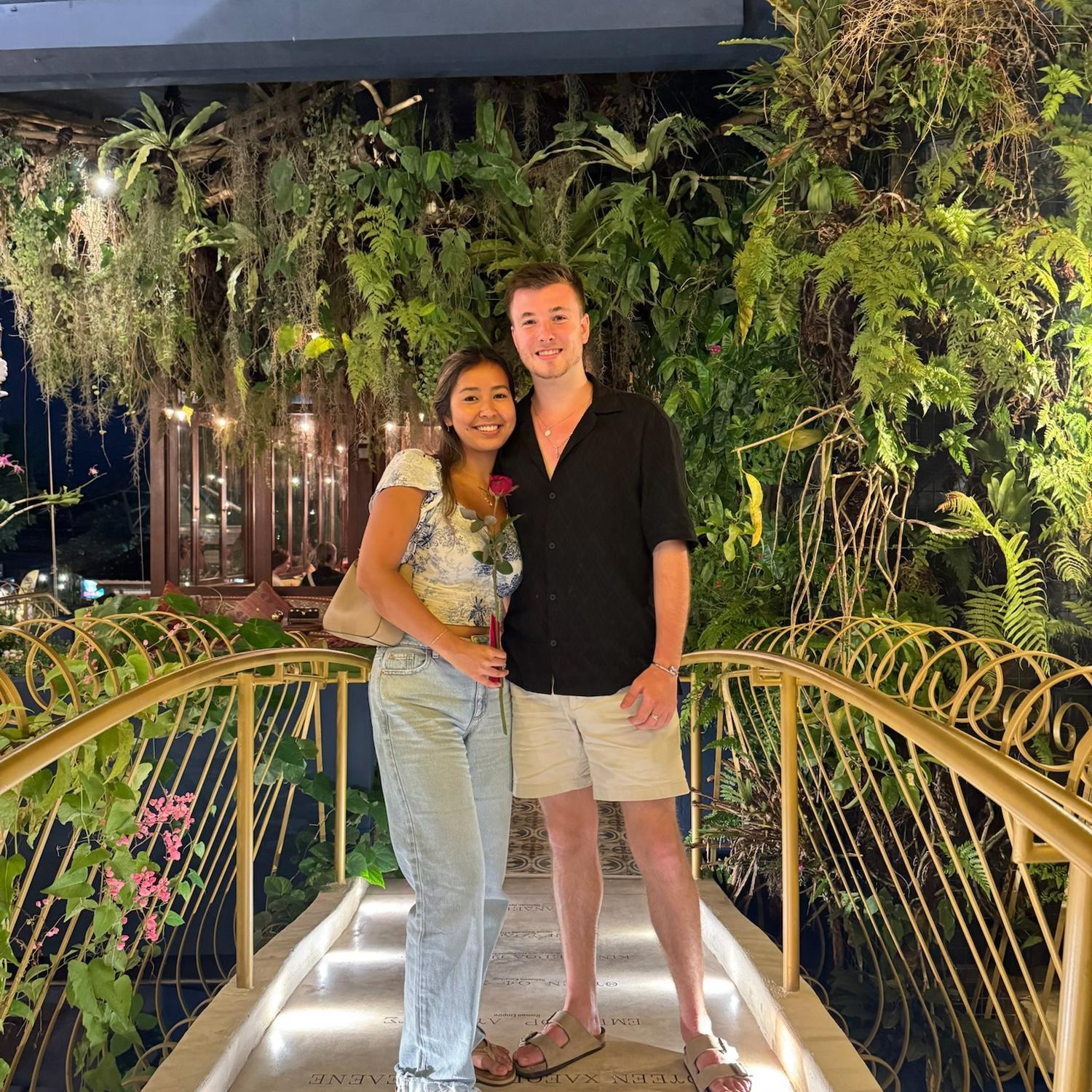 Truly a romantic dinner in Bali.