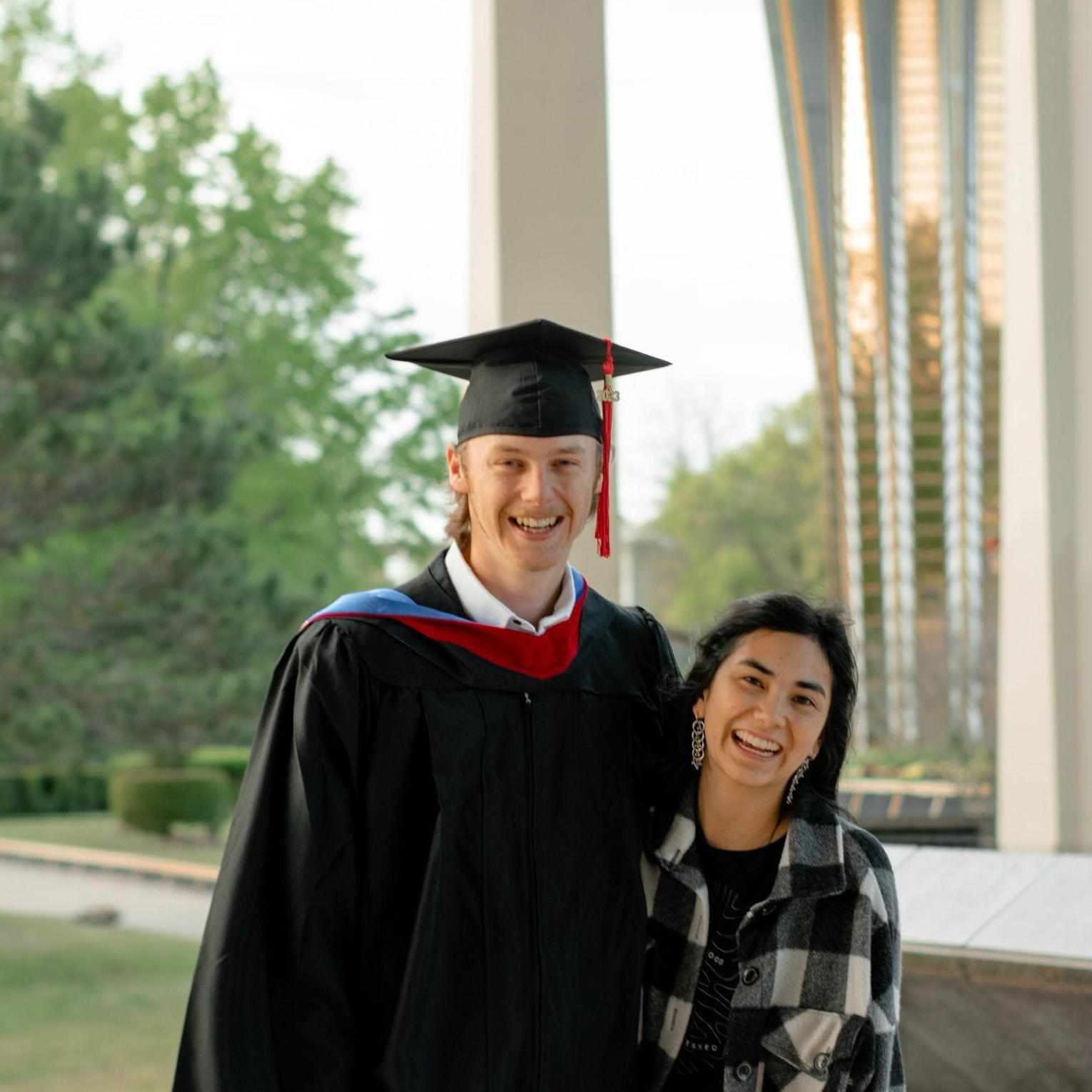 Truen graduating with his Sports Ministry major and ring by spring!