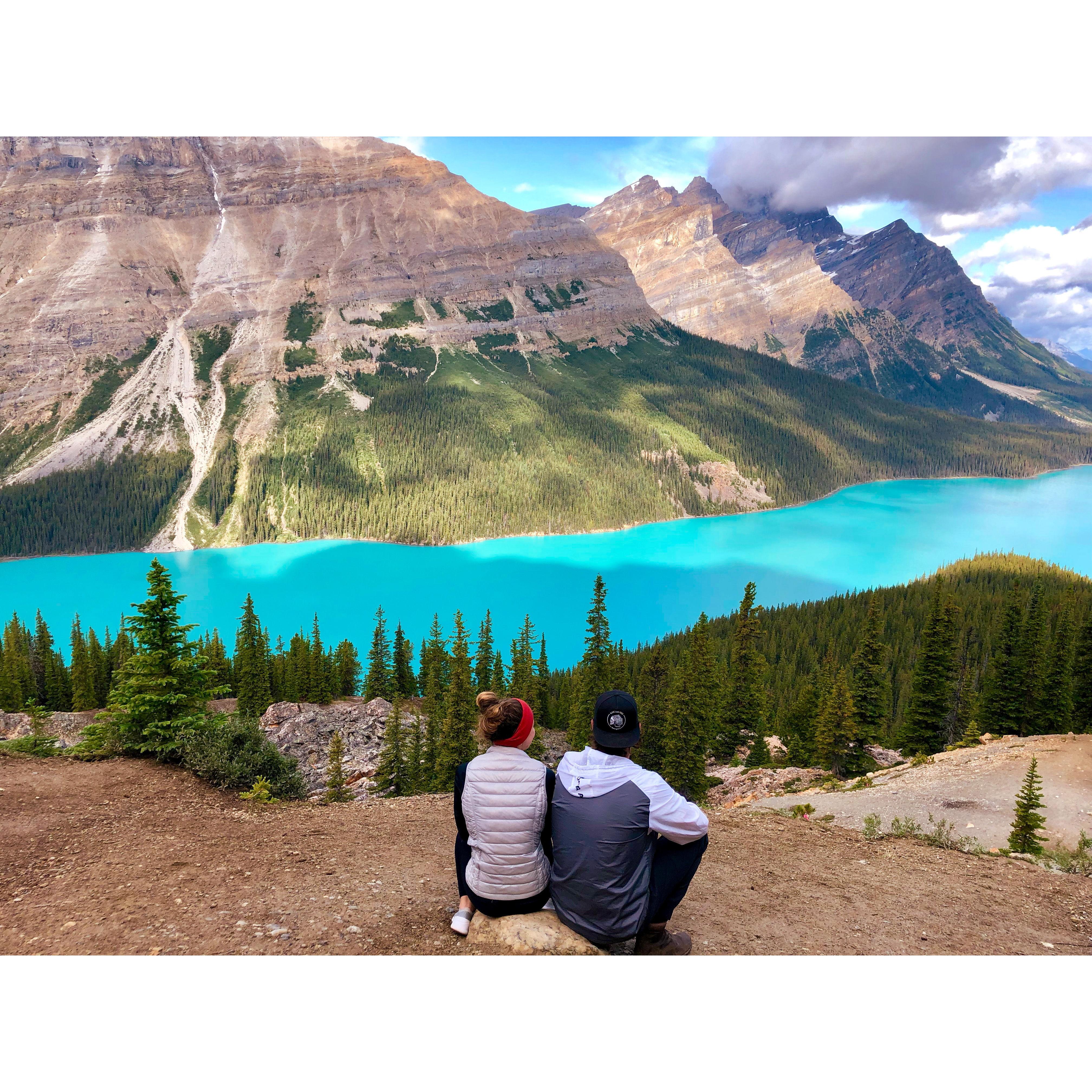 Peyto Lake, Alberta, Canada in 2019