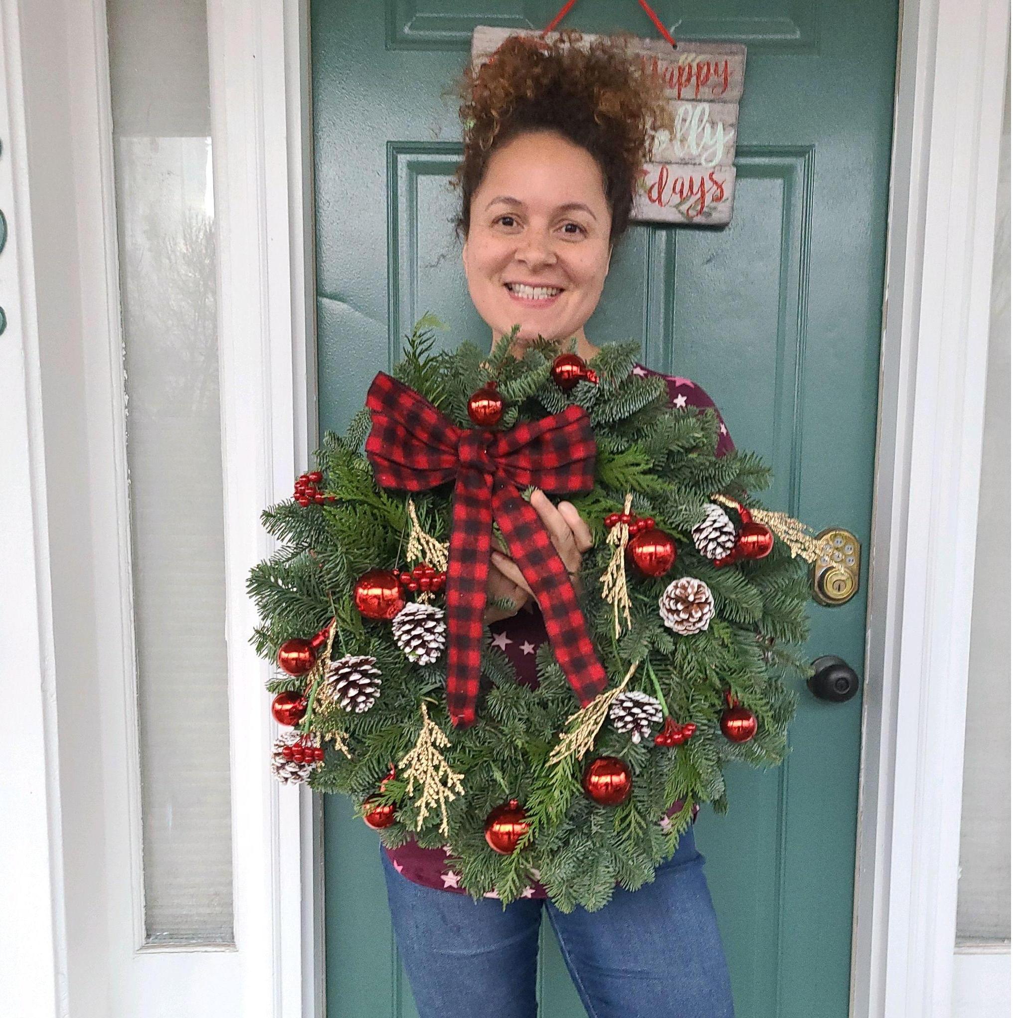 She made that! Happy Holly-days!