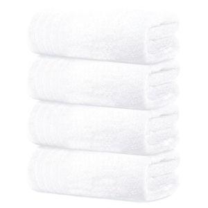 WHITE: Tens Towels Pack of 4 Extra Large Bath Towels 30 x 60 Inches, 100% Cotton, Larger & Lighter Weight, Quicker to Dry, Super Soft and Absorbent, Perfect for Bathroom, White