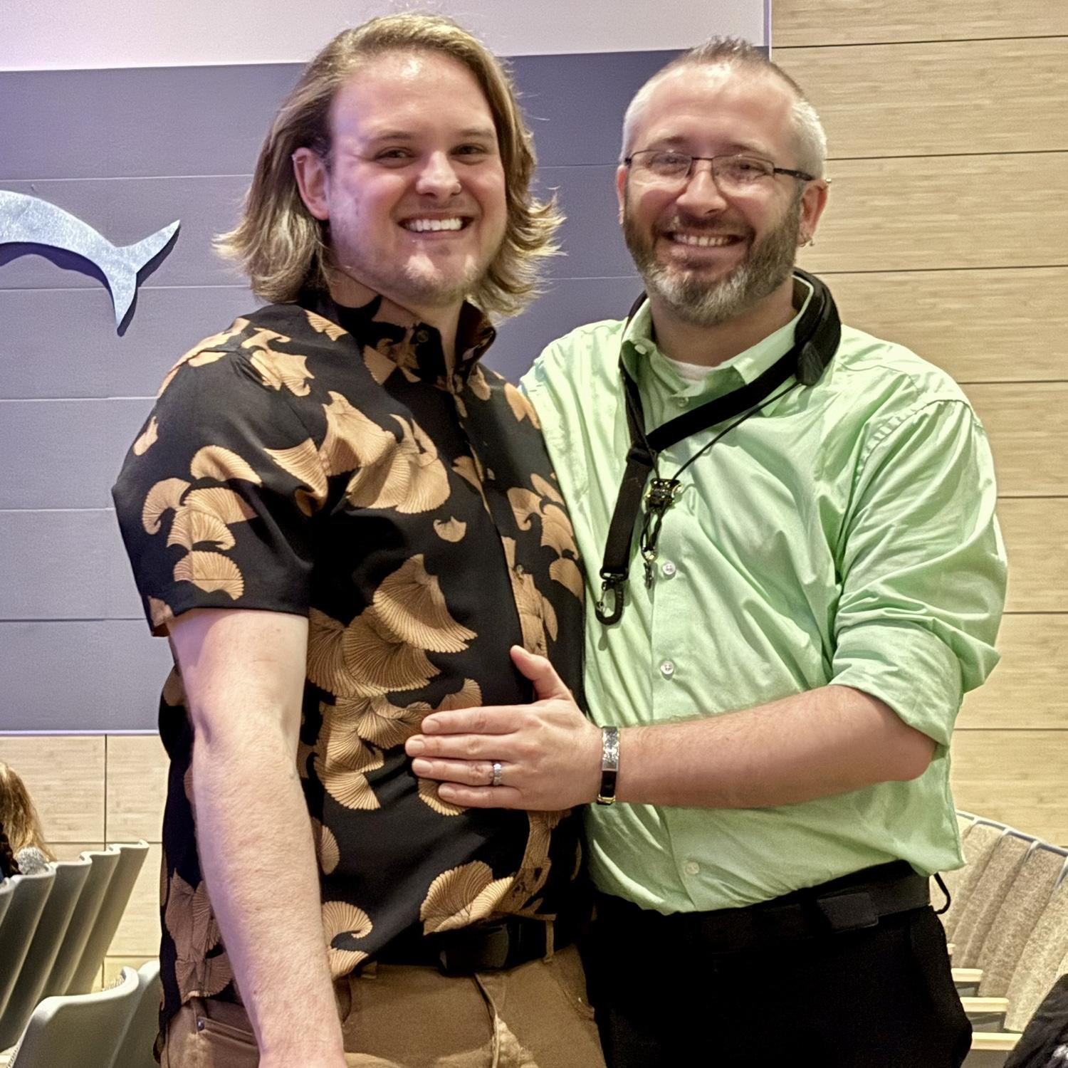 Cam & Drew on closing night of The Little Mermaid - April 2025