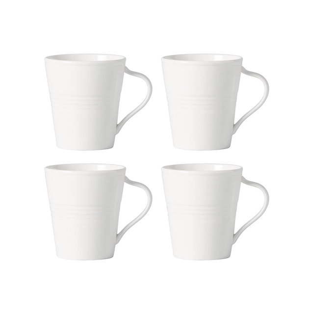 Lenox Tin Can Alley 7 Degree Mugs, Set of 4