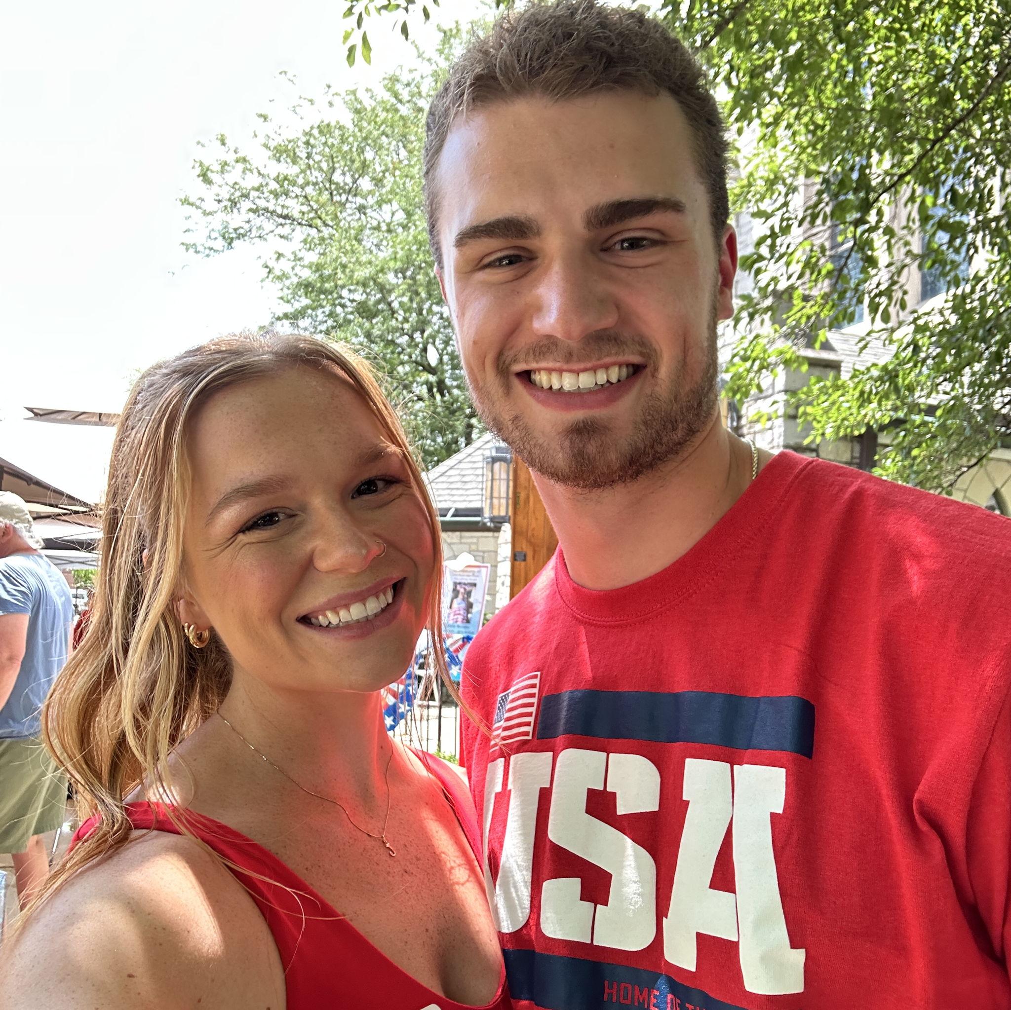 Serving at the Fourth of July root beer float stand that Jack's Banna would organize year after year. Such a beautiful way to honor her memory and bring joy to the church she deeply loved!