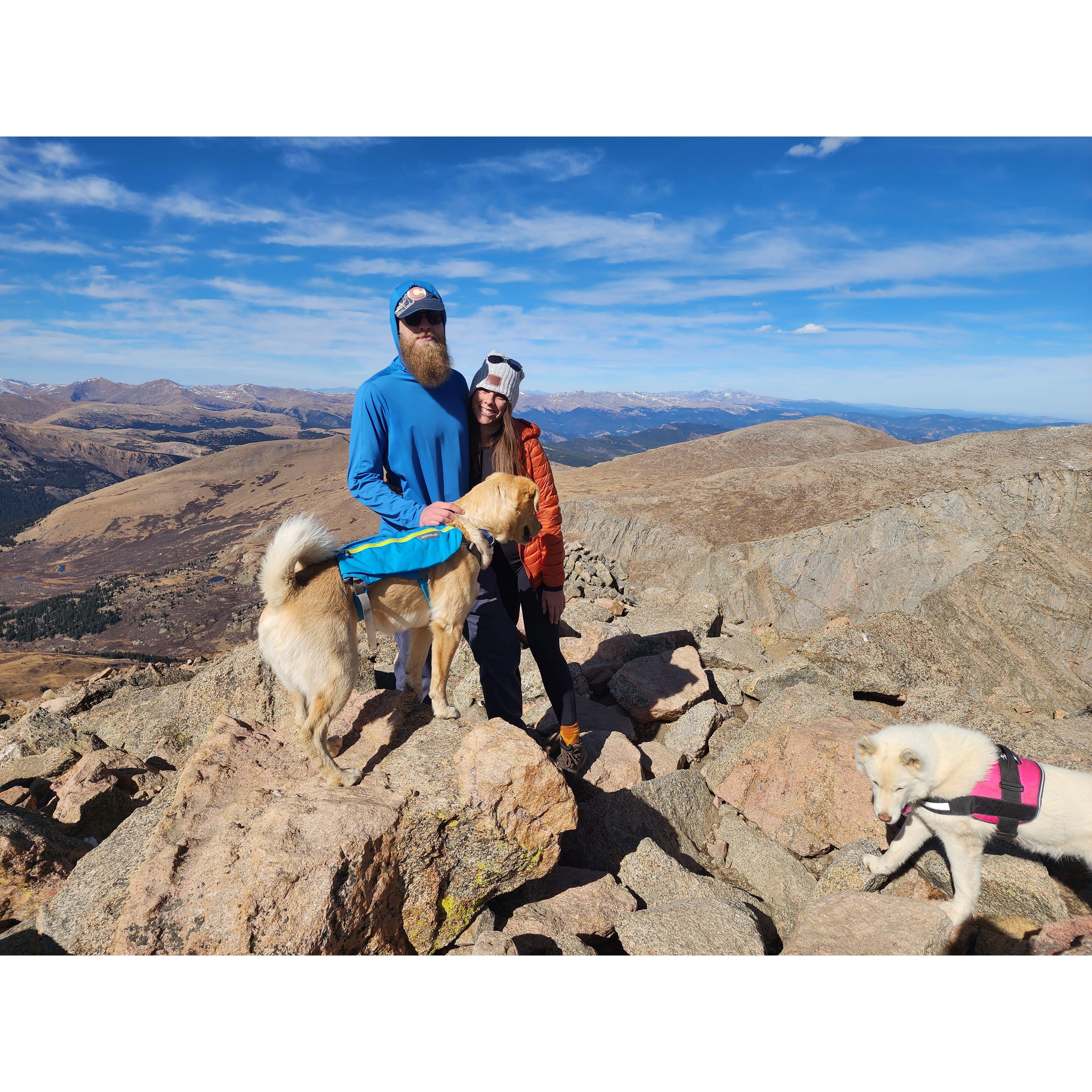 Second Fourteener together! Mt. Bierstadt